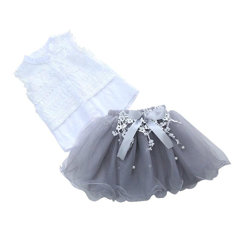 Princess Lace Sleeveless Tulle Ruffled Dress Bump baby and beyond