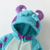 Baby Dinosaur Fluffy Hooded Romper Snowsuit