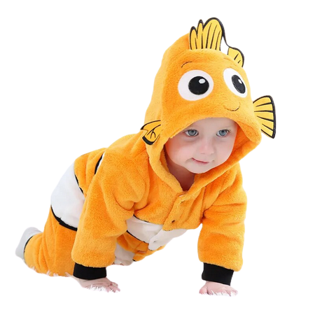 Infant Rompers Nemo Cartoon Pajamas Cosplay Costume