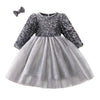 Girls Sequin Birthday Party Casual Dress