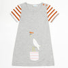 Short Sleeve Striped Rabbit Sunflower Embroidered Dress Bump baby and beyond