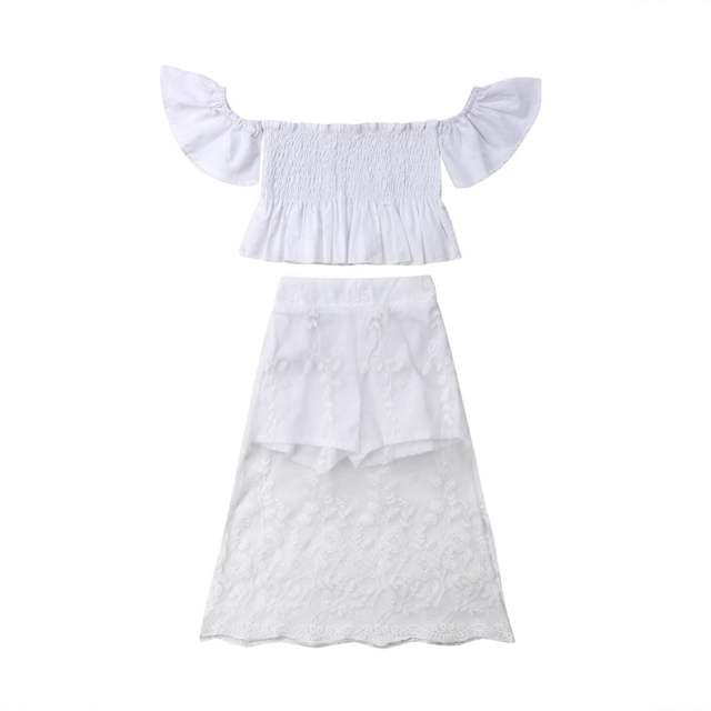 Short Sleeve White Top Long Skirt Outfit Bump baby and beyond