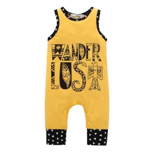 Summer Adventurer Yellow Romper Bump baby and beyond