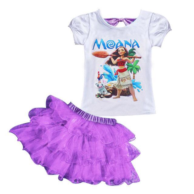 Summer Girls Moana Elsa Ice Cream Outfit Bump baby and beyond