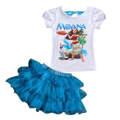 Summer Girls Moana Elsa Ice Cream Outfit Bump baby and beyond