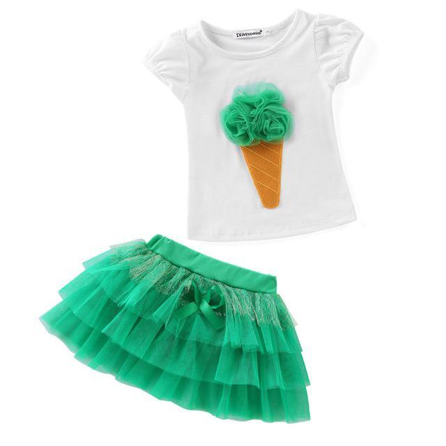 Summer Girls Moana Elsa Ice Cream Outfit Bump baby and beyond