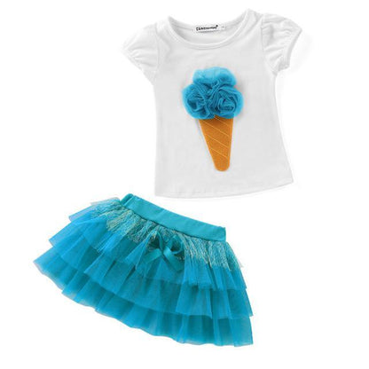 Summer Girls Moana Elsa Ice Cream Outfit Bump baby and beyond