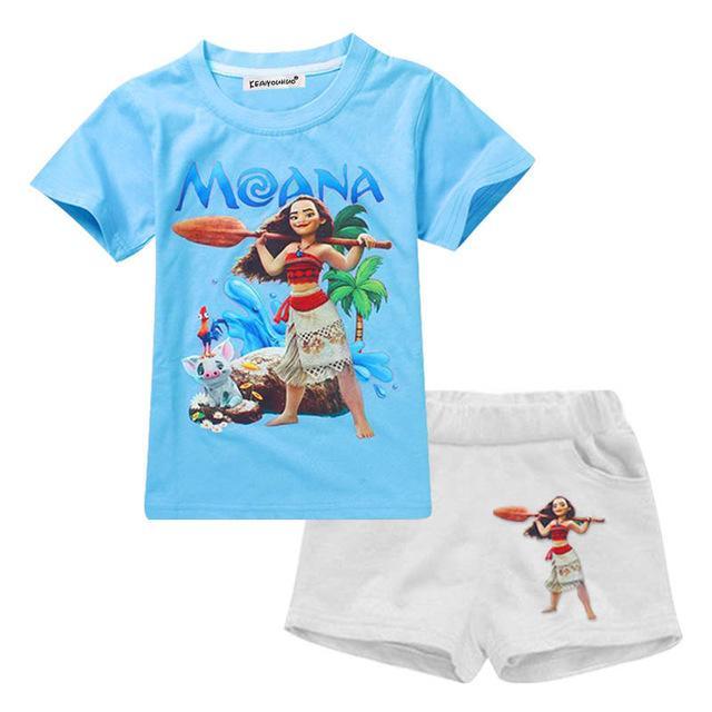 Summer Girls Moana Elsa Ice Cream Outfit Bump baby and beyond