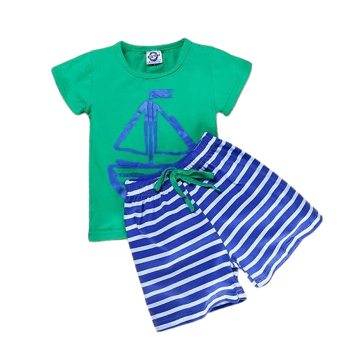 Summer Kid Baby Boys Anchor Fish Cotton Clothes Bump baby and beyond