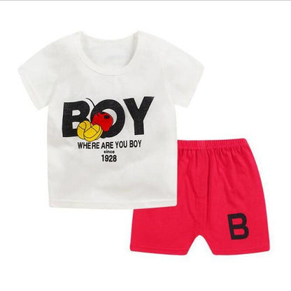 Summer Kid Baby Boys Tops T Shirt Animal Shorts Clothes Bump baby and beyond