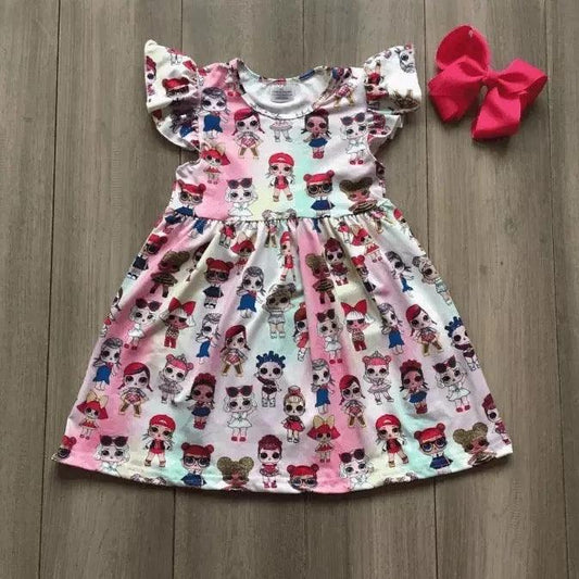 Toddler Baby Girls Flora Rainbow Dresses Bump baby and beyond