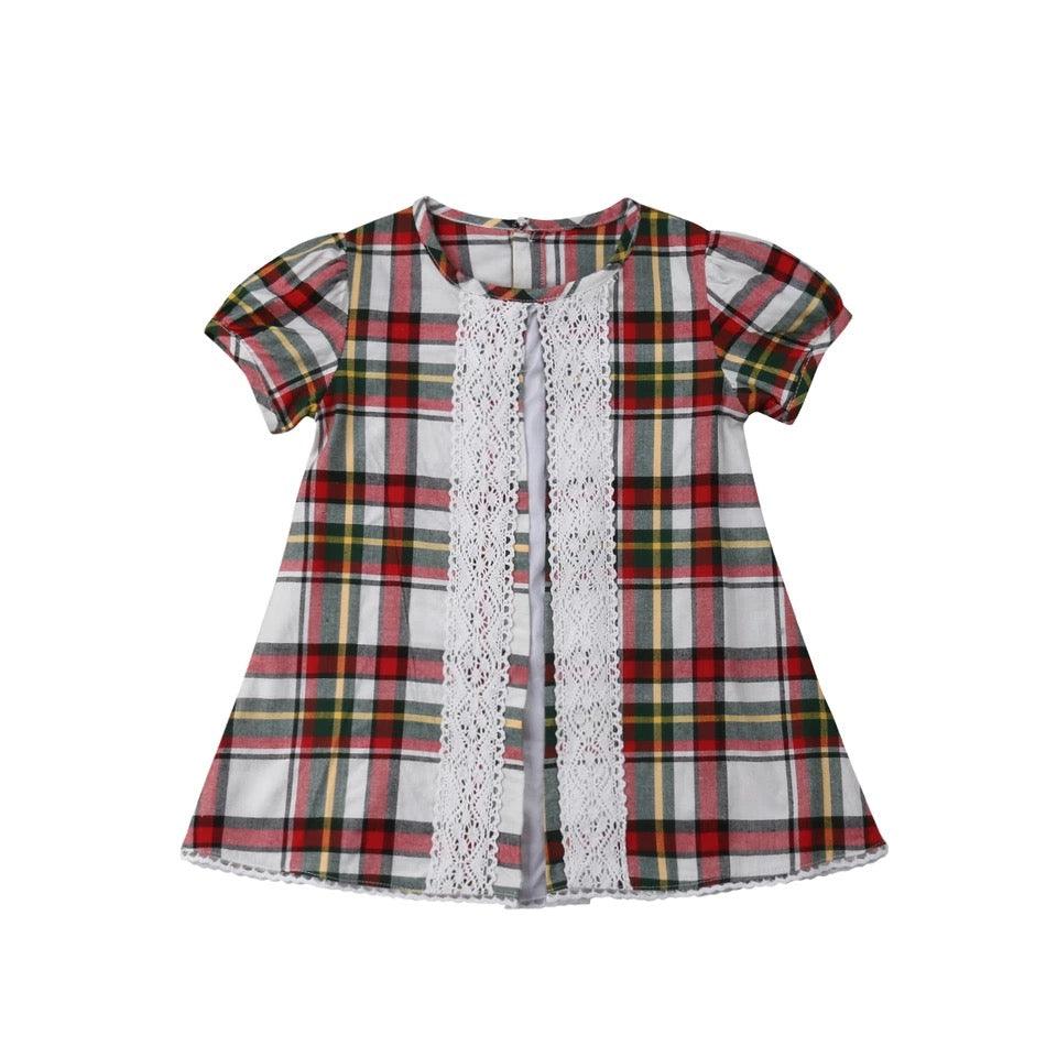 Toddler Baby Girls Plaid Ruffles Dress Bump baby and beyond