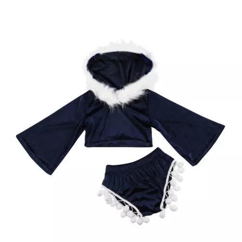 Toddler Girls Hooded Tops Tassels Short Outerwear Clothes Bump baby and beyond