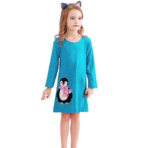 Unicorn Girls Long Sleeve Dress Kids Clothes Bump baby and beyond