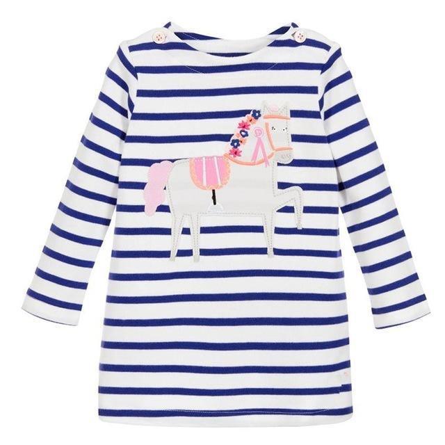 Unicorn Girls Long Sleeve Dress Kids Clothes Bump baby and beyond