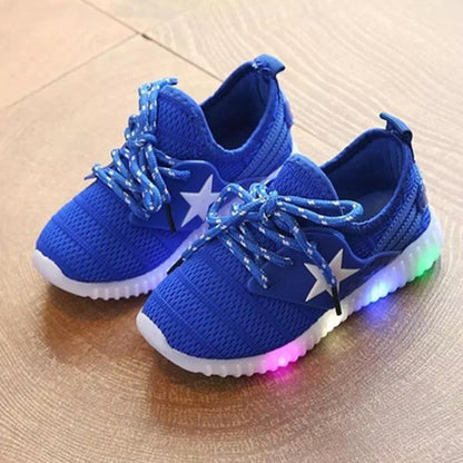 Unisex Boy Girl Led Light Up Sneakers Star Shoes Bump baby and beyond