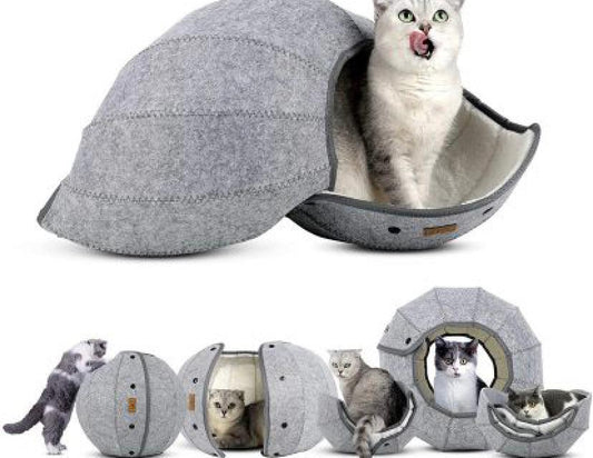 Warm Cat Tunnel Shell Pet Bed Multifunctional Bump baby and beyond