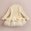 Warm Knitted Chiffon Girl Party Dress Bump baby and beyond
