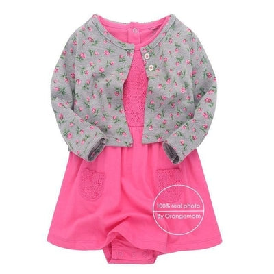 Baby Girl Dress Jacket Pullover Romper Clothes