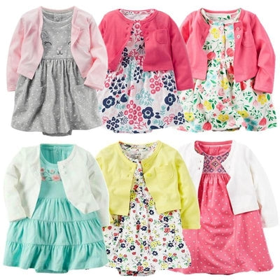 Baby Girl Dress Jacket Pullover Romper Clothes