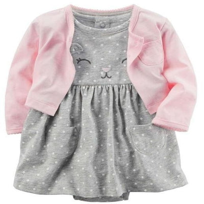 Baby Girl Dress Jacket Pullover Romper Clothes