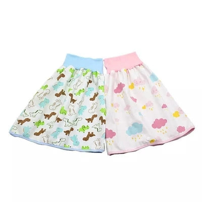 Infant Waterproof Diaper Skirt Washable Reusable Urine Pad Shorts