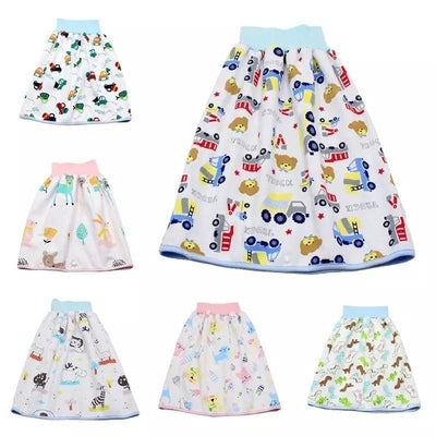 Infant Waterproof Diaper Skirt Washable Reusable Urine Pad Shorts