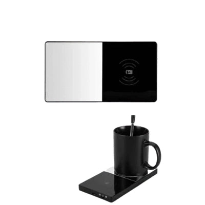 Multifunctional Heating Mug Cup Phone Charger Mirror For Home Office