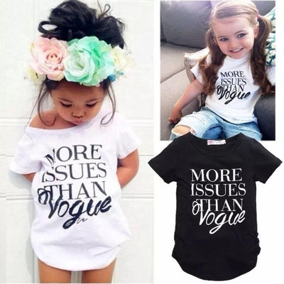 Short Sleeve Girls More Issue Than Vogue Cotton T Shirt Tops Clothes