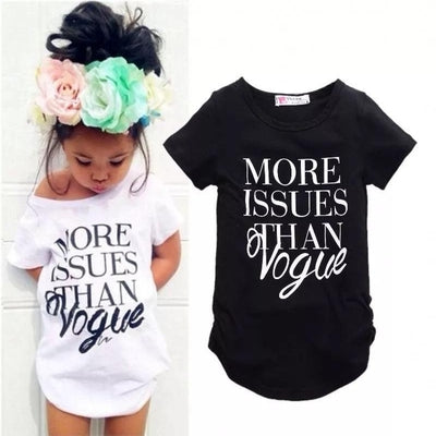 Short Sleeve Girls More Issue Than Vogue Cotton T Shirt Tops Clothes