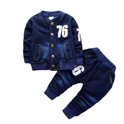 Sets Unisex Toddler Baby Boys Girls Denim Jean Coat Pant Clothes