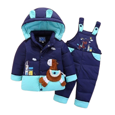 Winter Kids Baby Boys Girls Warm Duck Jacket Parka Thick Coat Clothes