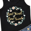 Kids Girl Sleeveless Vest Tops Sunflower Be Kind Be Sweet Short Pants