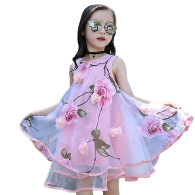 Summer Princess Teenage kid Bohemia Sleeveless Dresses