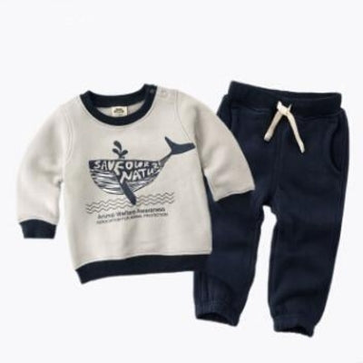 Kids Boys Girls Suit Velvet Hunk T Shirt Pants