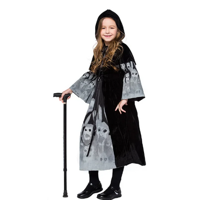 Children's Skeleton Demon Witch Halloween Cosplay Costume