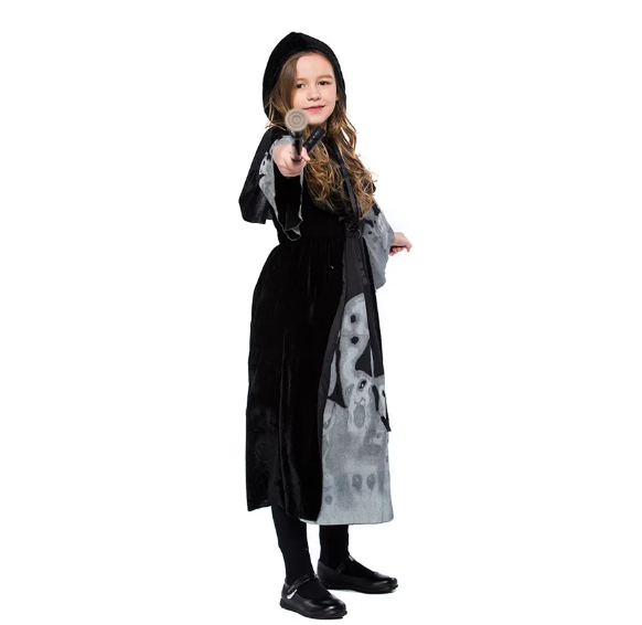 Children's Skeleton Demon Witch Halloween Cosplay Costume
