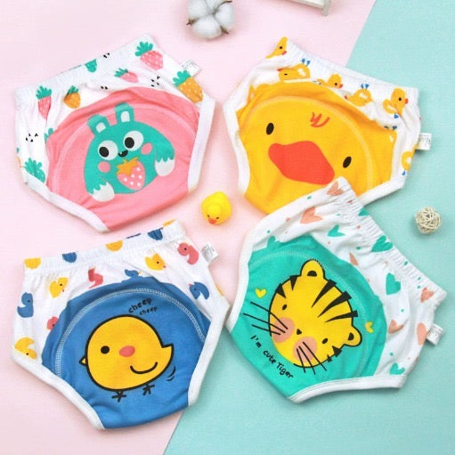 Baby Potty Training Pants Cute Animal Reusable Underwear