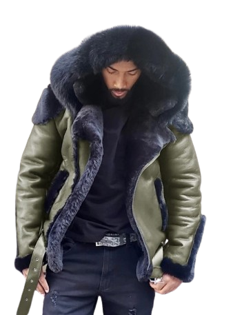 Mens Faux Warm Coat Thicken Jacket