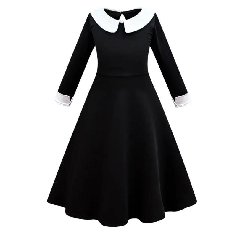 Addams Wednesday Uniform Cosplay Costume Dress Bump baby and beyond