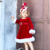 Load image into Gallery viewer, Adorable Princess Red Christmas Flannel Dress Bump baby and beyond