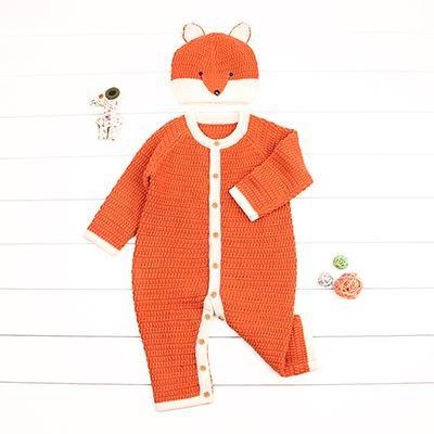 Baby Boy Girl Hoodie Fox Jumpsuit Bump baby and beyond