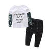 Baby Boys Letter T Shirt Top Pant Outfit Bump baby and beyond