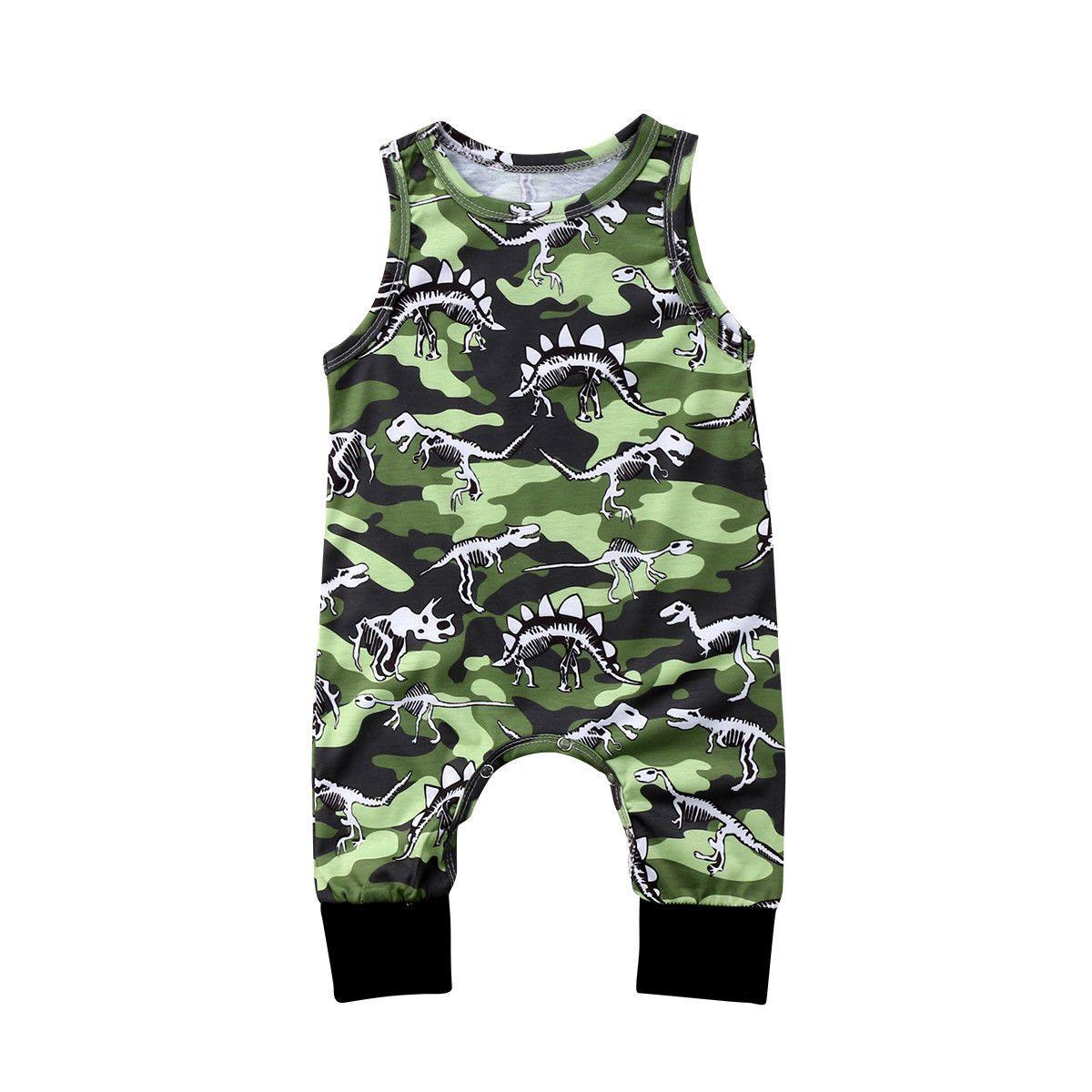 Baby Boys Romper Dino Jumpsuit Bump baby and beyond
