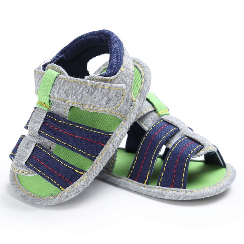 Baby Boys Sandals Canvas Soft Sole Shoes Bump baby and beyond