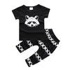 Load image into Gallery viewer, Baby Cotton Animal Short Sleeve T Shirt Pants Bump baby and beyond