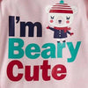 Load image into Gallery viewer, Baby Girl Animal I&#39;m Beary Cute Bodysuit Bump baby and beyond