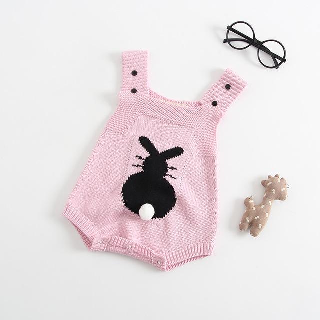 Baby Girl Cotton Knitted Sleeveless Romper Bump baby and beyond