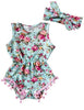 Load image into Gallery viewer, Baby Girl Romper Summer Floral Jumpsuit Outfit Bump baby and beyond