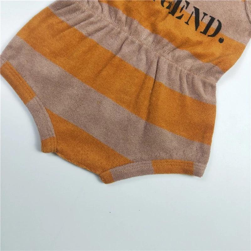 Baby Girl Striped Legend Romper Bump baby and beyond